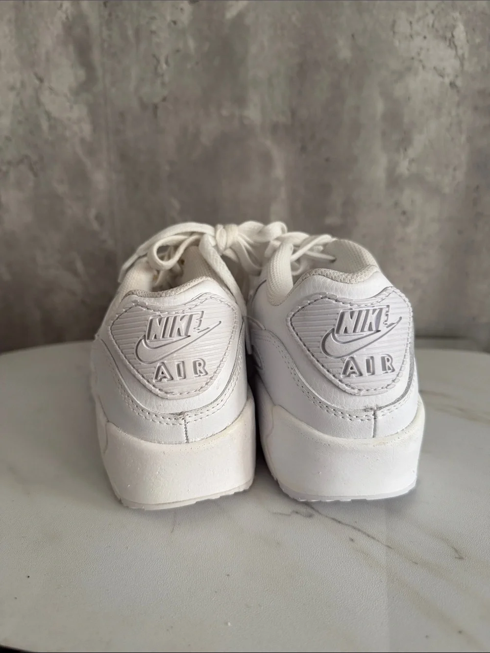 Nike White Air Max 90 Sneakers 5 youth